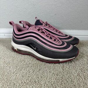 Nike Air Max 97 Ultra Pink Running Shoes 917998-601 Size 7Y / Womens 8